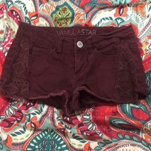 Maroon Vanilla Star Shorts